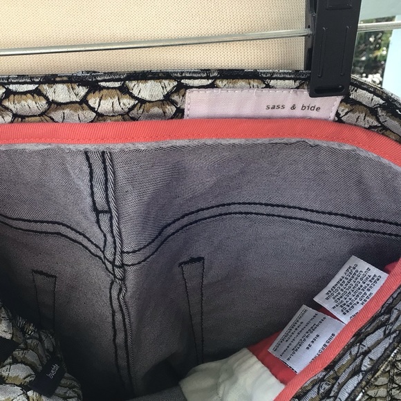 Sass & Bide Sing Brother Exotic Print Skinny Jeans Designed in Australia - Picture 8 of 8